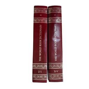 World Boook Thorndike-Barnhart  (Set 2) Hardback Foiled Dictonary Library Books